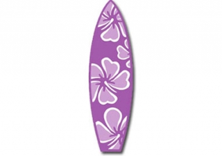 Surfboard Flower - Purple
