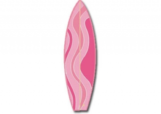 Surfboard Squiggle - Pink