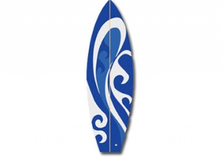 Surfboard Wave - Blue